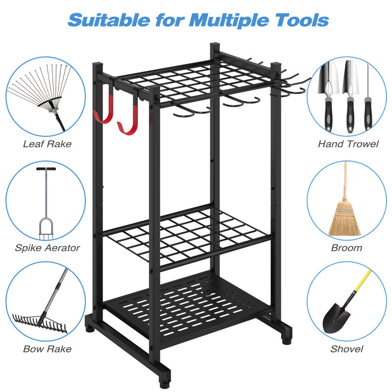WFX Utility™ Cliffside Garden Tool Organizer, Storage Hooks, Yard